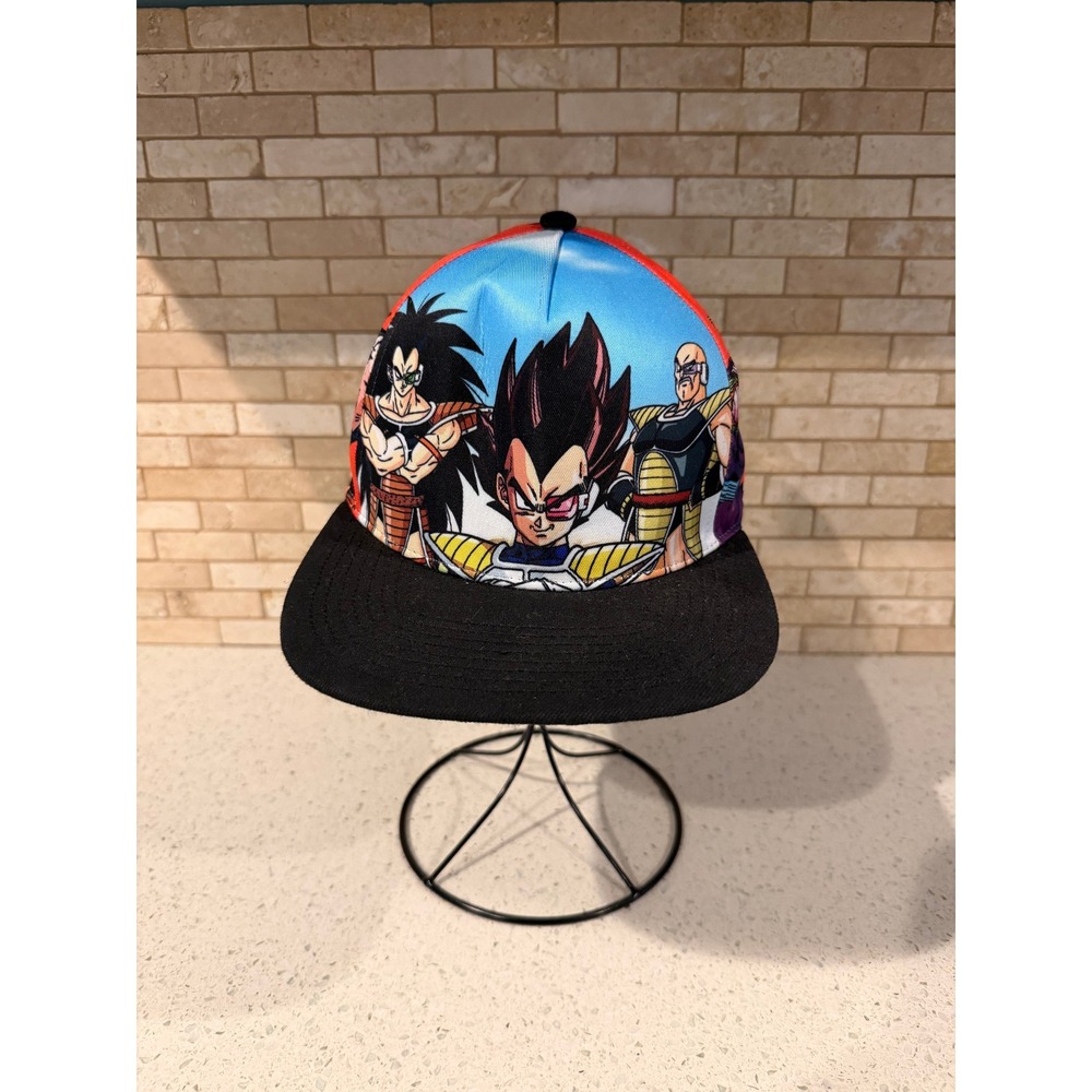 Dragon Ball Z Vegeta Saga Character Panel Flatbill Snapback Hat